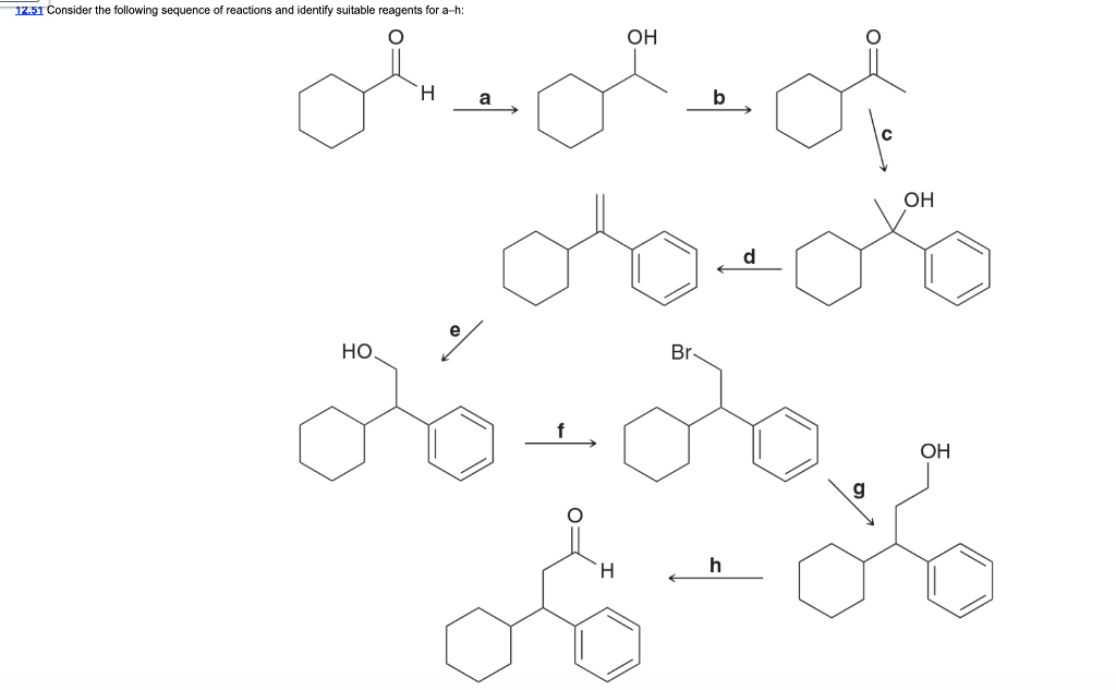 Solved 12.51 Consider The Following Sequence Of Reactions | Chegg.com