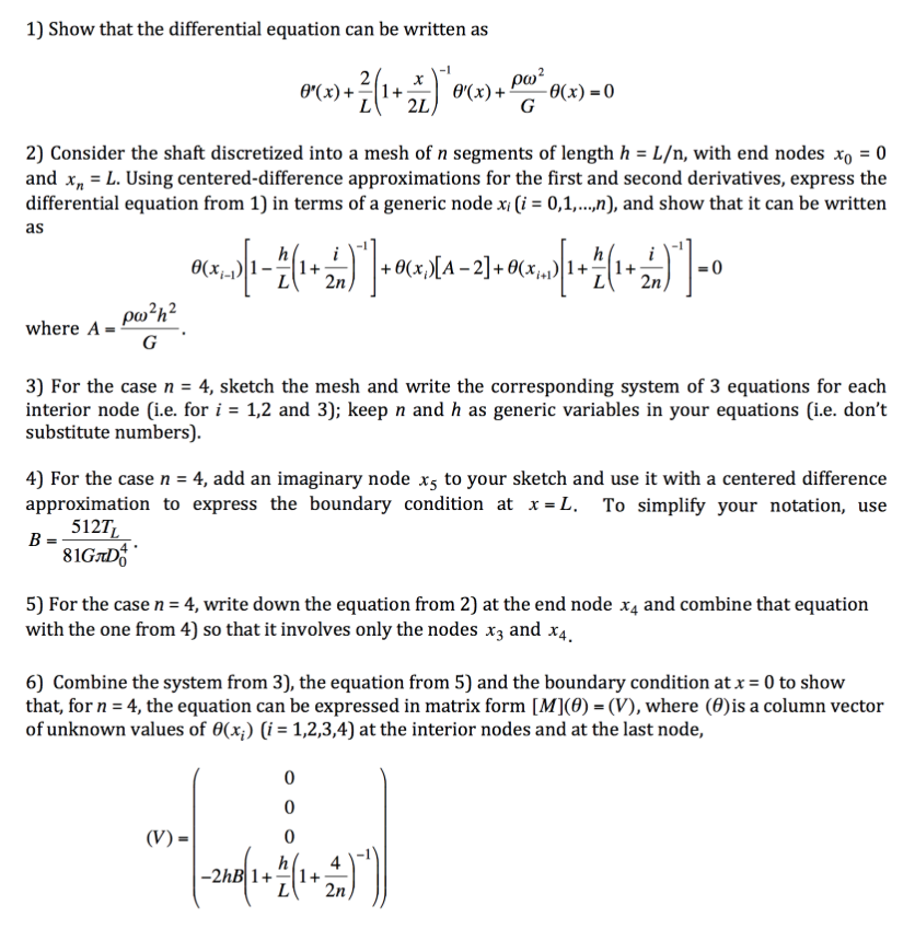 1 Show That The Differential Equation Can Be Writ Chegg Com