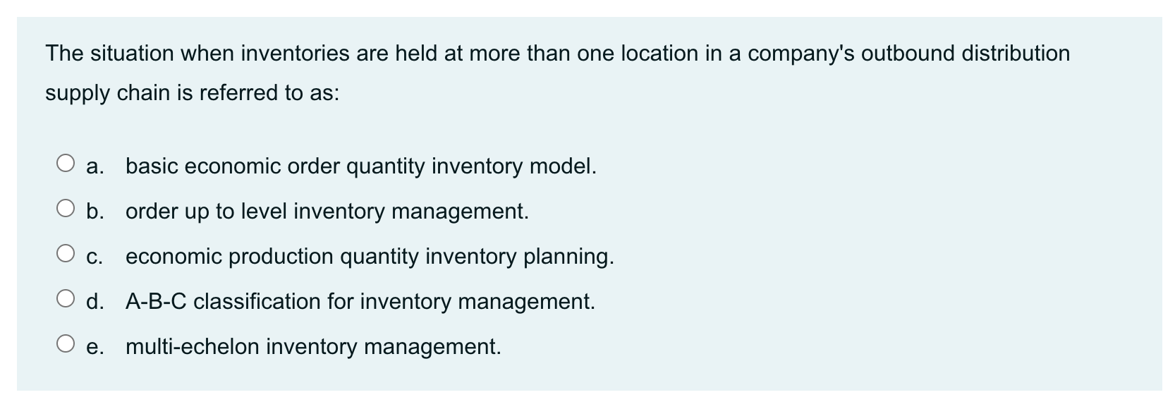 Solved The situation when inventories are held at more than | Chegg.com