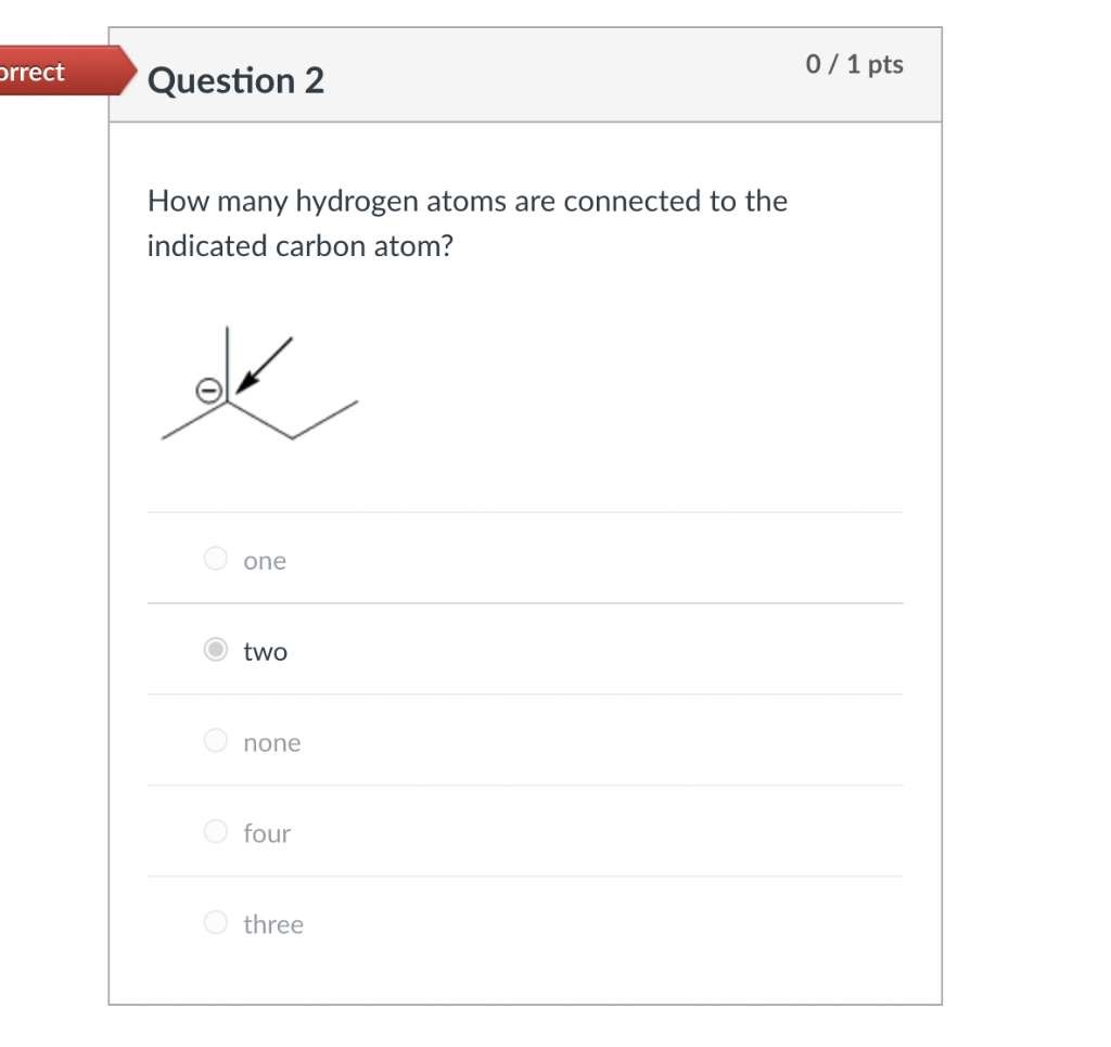  solved how many hydrogen atoms are connected to the ind