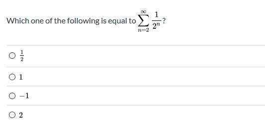 which of the following is equal to 1 2