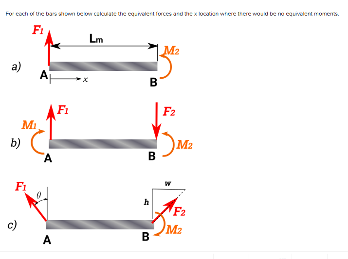 Solved For each of ﻿the bars shown below calculate the | Chegg.com