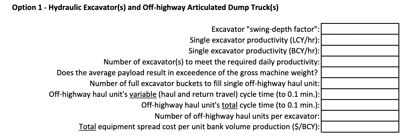 Problem Your heavy civil firm is looking to bid on an | Chegg.com