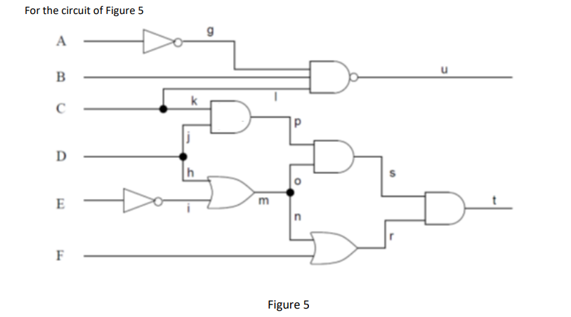 Solved For The Circuit Of Figure 5 A B C D E F K E D C | Chegg.com