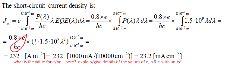 Solved urgent!! give details with UNITS of h.c & e values | Chegg.com