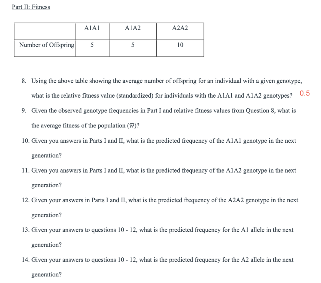 Solved I have the answers for part 1 (in red), just need | Chegg.com
