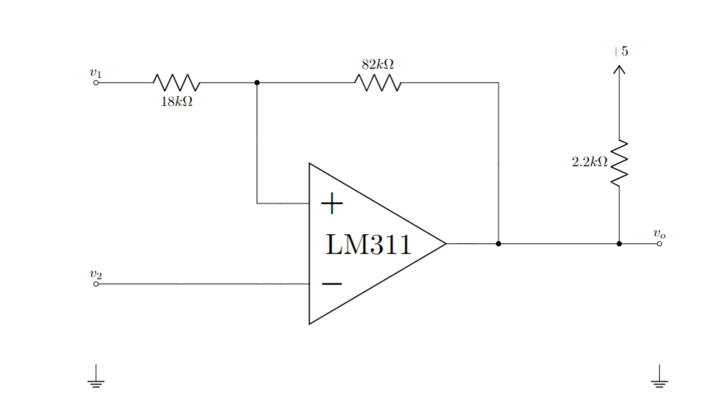 Solved Figure 8: The LM311 has an open collector, oc, output | Chegg.com