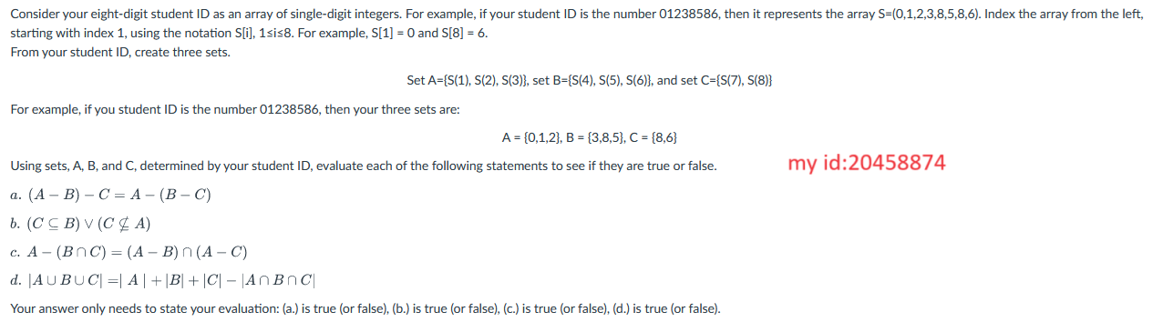 Solved starting with index 1 , using the notation | Chegg.com