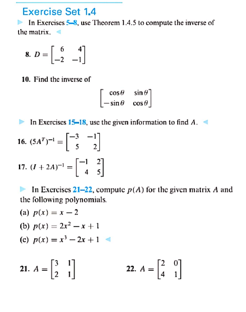 Solved Exercise Set 1,3 In Exercises 1-2, Suppose That A, B, | Chegg.com