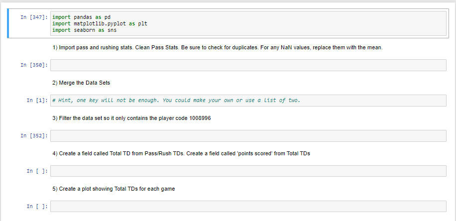 In (347]: import pandas as pd import | Chegg.com