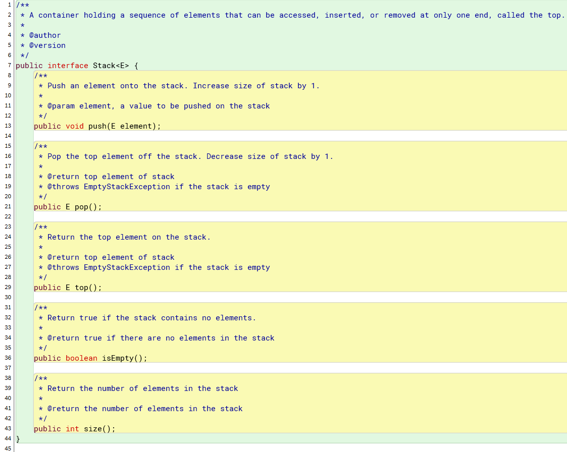 Solved Use The Stack.java Interface To Implement The | Chegg.com