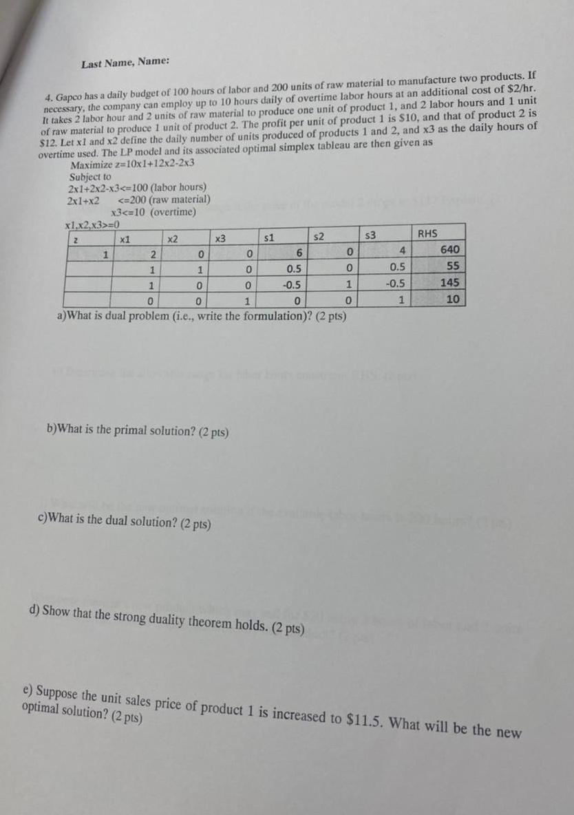 Solved Please solve all parts manually not using excel or | Chegg.com