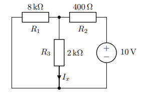 calculate current Ix | Chegg.com