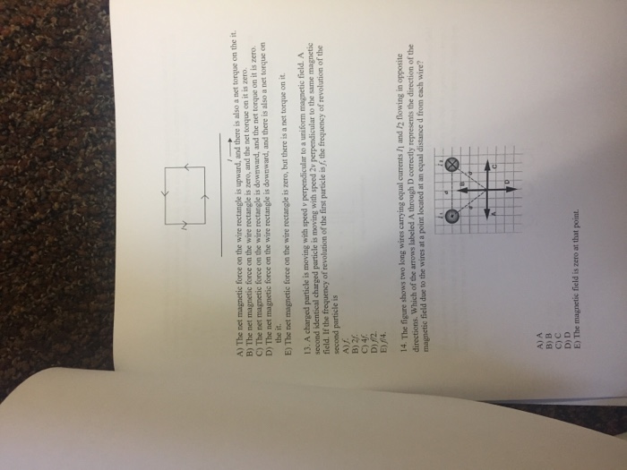 Solved A charged particle is moving with speed v | Chegg.com