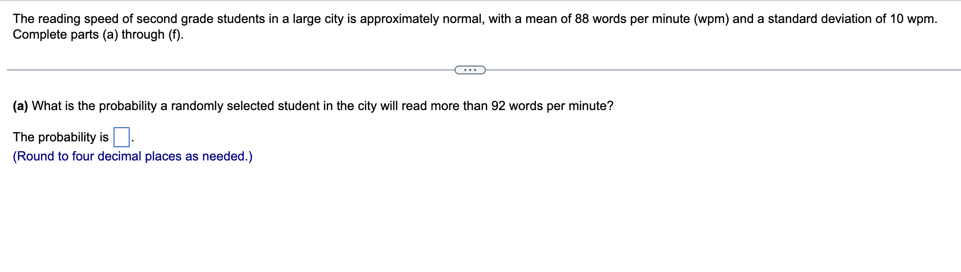 Solved A simple random sample of size n = 38 is obtained | Chegg.com