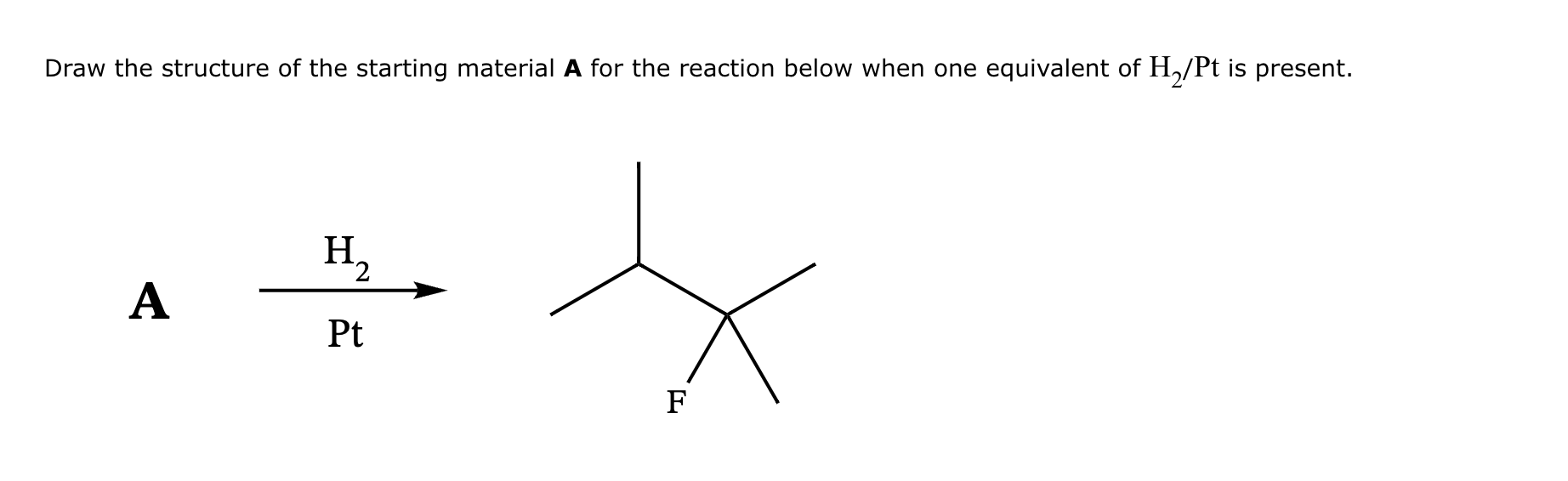 Solved Draw the structure of the starting material A for the | Chegg.com