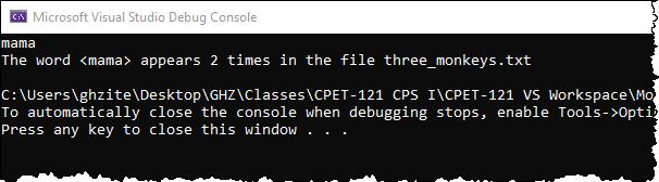 Solved Write a C++ program that reads the words, one at a | Chegg.com