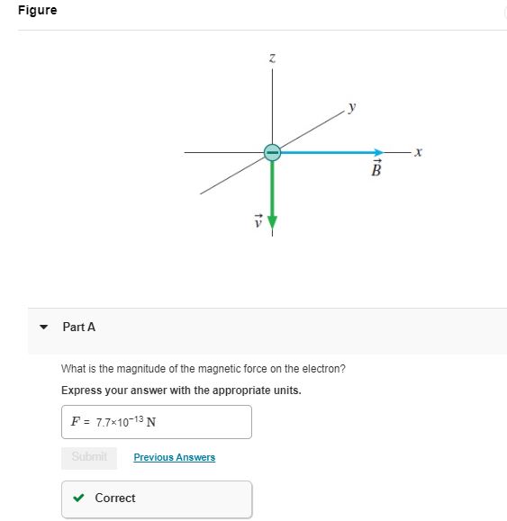 Solved An electron moves with a speed of 1.2×10^7 m/sin the | Chegg.com