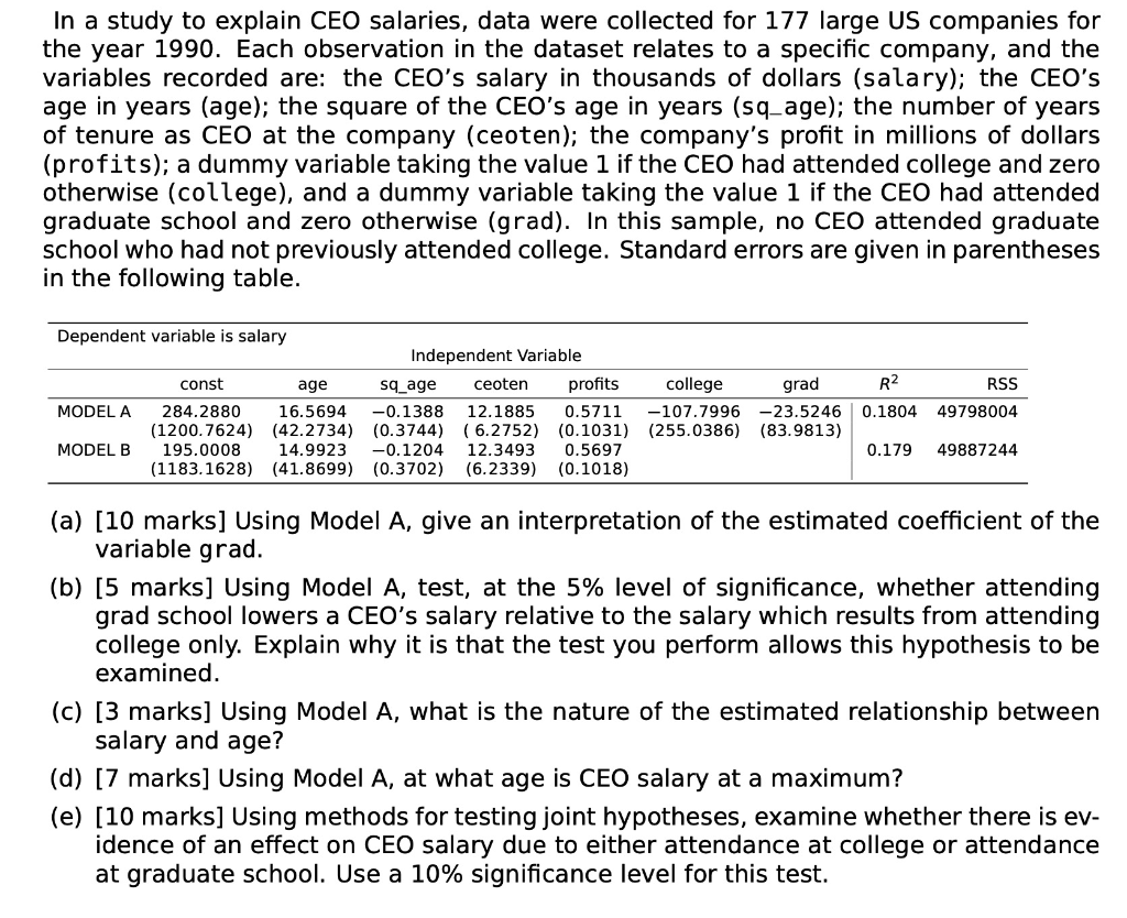 solved-in-a-study-to-explain-ceo-salaries-data-were-chegg