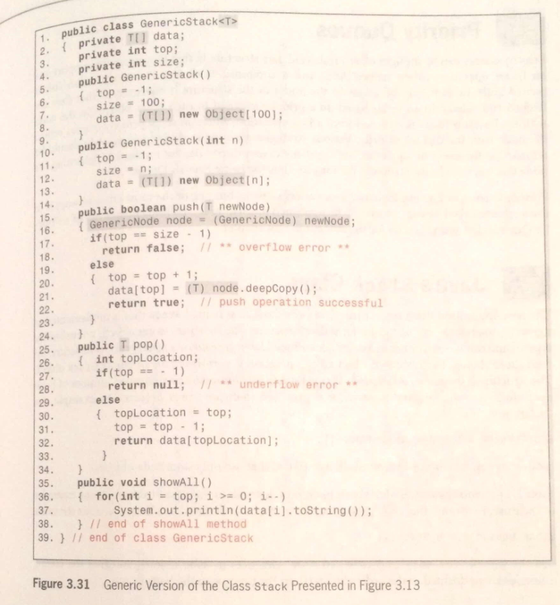 *Java* Expand the implementation of the class Stack | Chegg.com