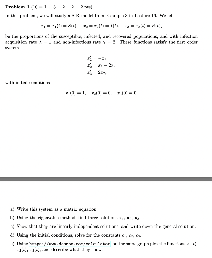 Solved Problem 1 (10 = 1 + 3 + 2 + 2 + 2 pts) In this | Chegg.com