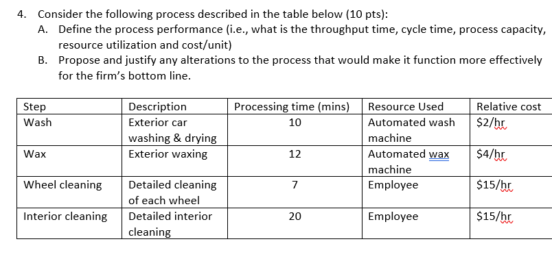 Solved 4. Consider the following process described in the | Chegg.com