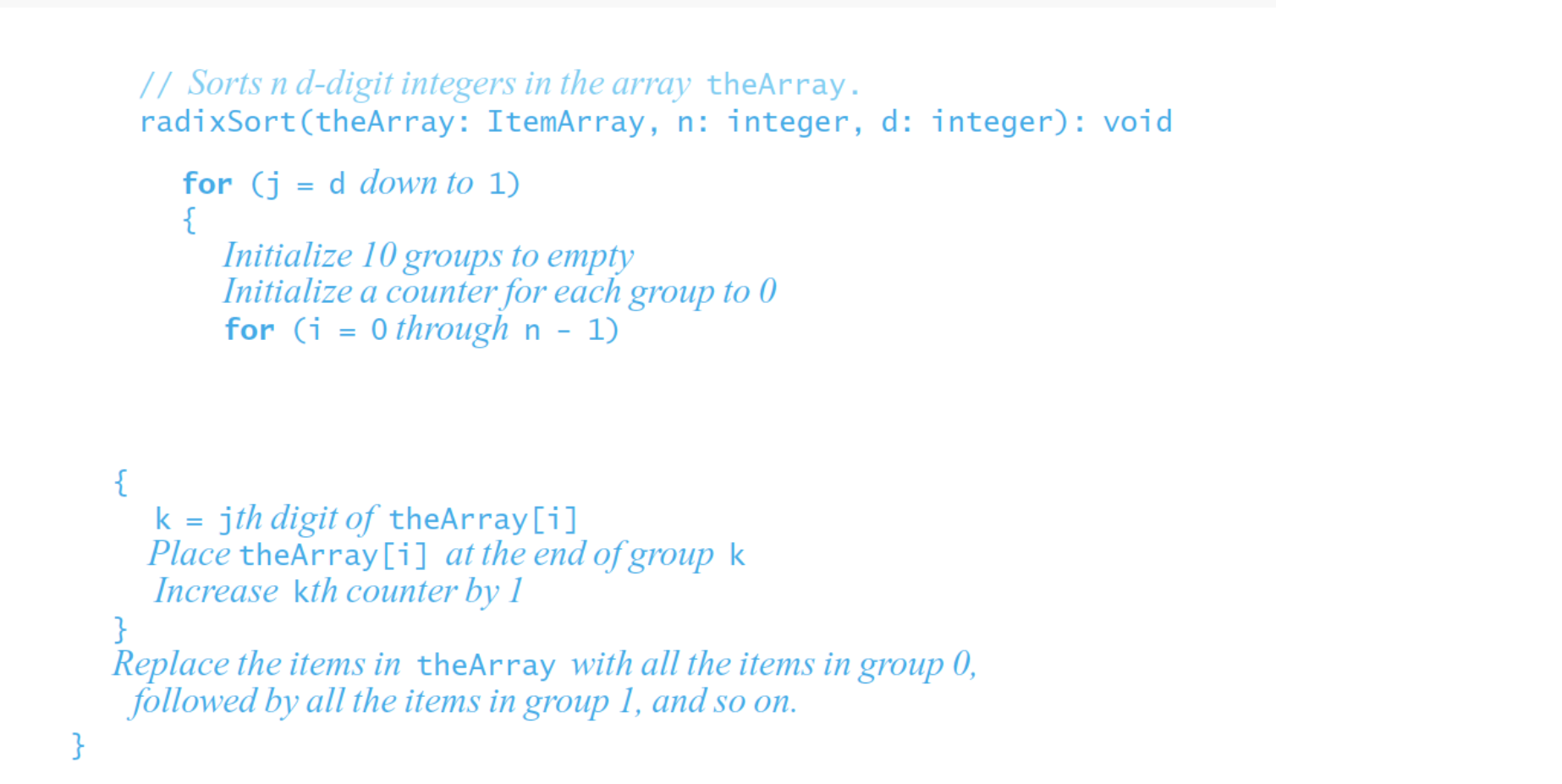 Solved Implement the algorithm in our text using an array of | Chegg.com