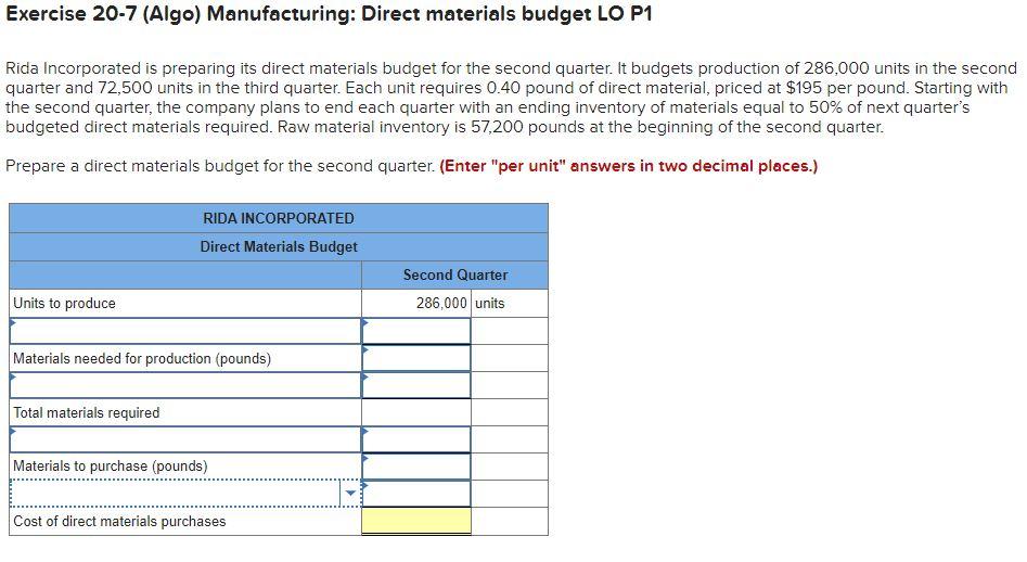 solved-exercise-20-7-algo-manufacturing-direct-materials-chegg