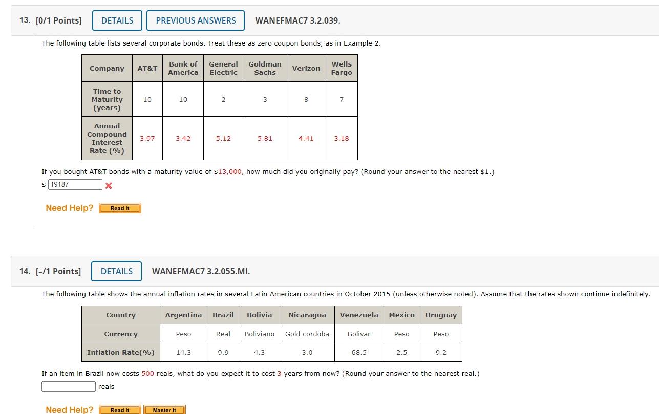 Solved 13. [0/1 Points] DETAILS PREVIOUS ANSWERS WANEFMAC7 | Chegg.com