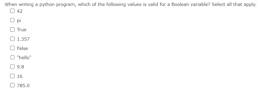 Solved When writing a python program, which of the following | Chegg.com