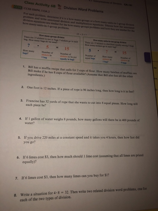 problem solving multiplication and division lesson 1 9 answer key