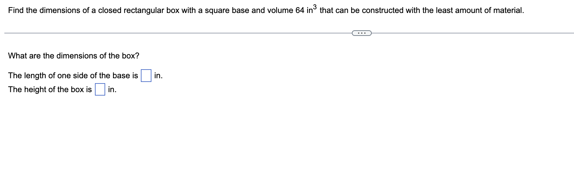 Solved Find the dimensions of a closed rectangular box with | Chegg.com