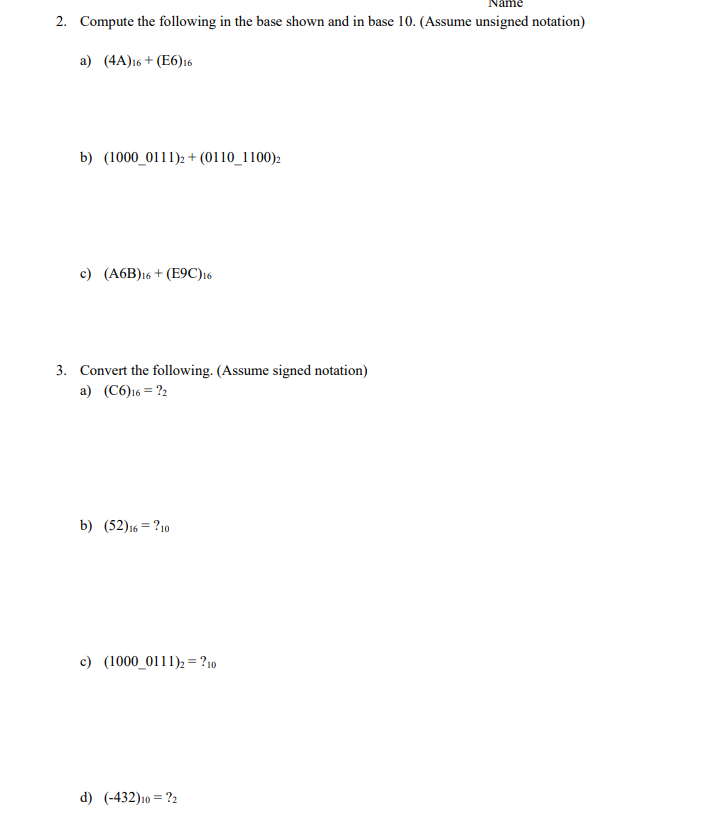 Solved Please attempt all problems below. Half of your grade | Chegg.com