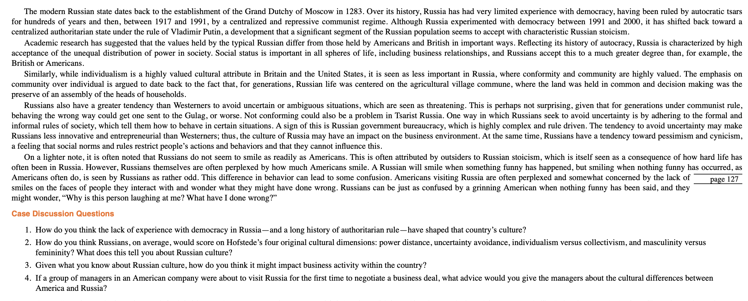 Russian Culture The great British statesman, Winston | Chegg.com