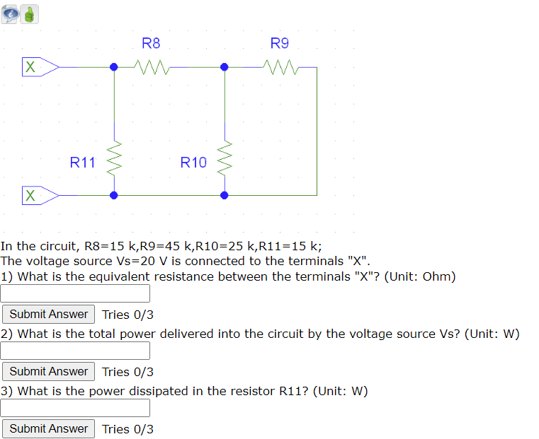 Solved In the circuit, R8 =15k,R9=45k,R10=25k,R11=15k; The | Chegg.com