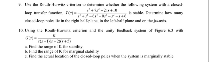 Solved whether the following system with a closed- is | Chegg.com