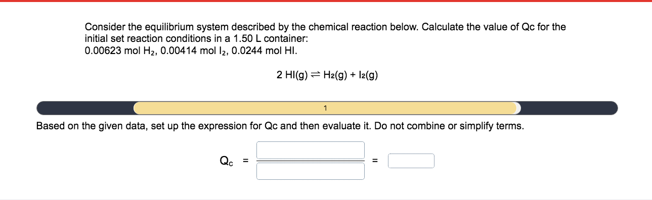 Solved Consider The Equilibrium System Described By The | Chegg.com