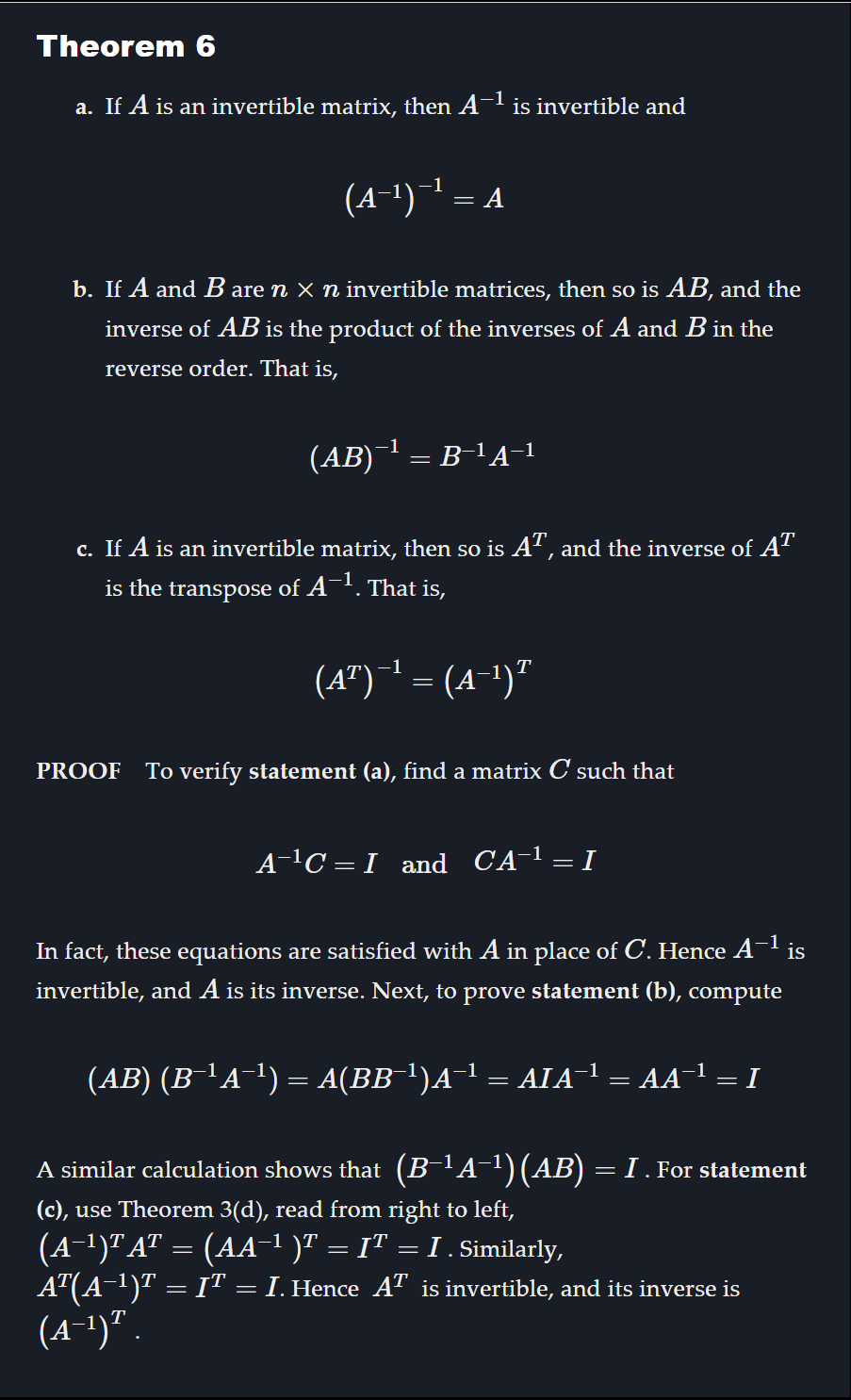 Solved = 5. (3 Points) Assume A, B, And C Are Invertible | Chegg.com