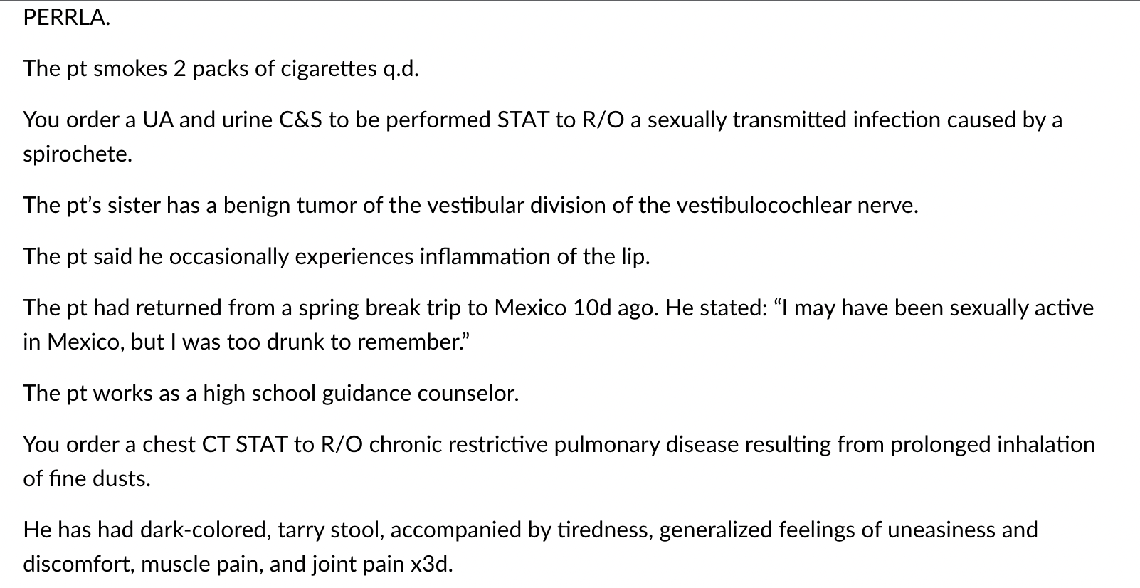 Solved The assignment: you are a general medical doctor, and | Chegg.com
