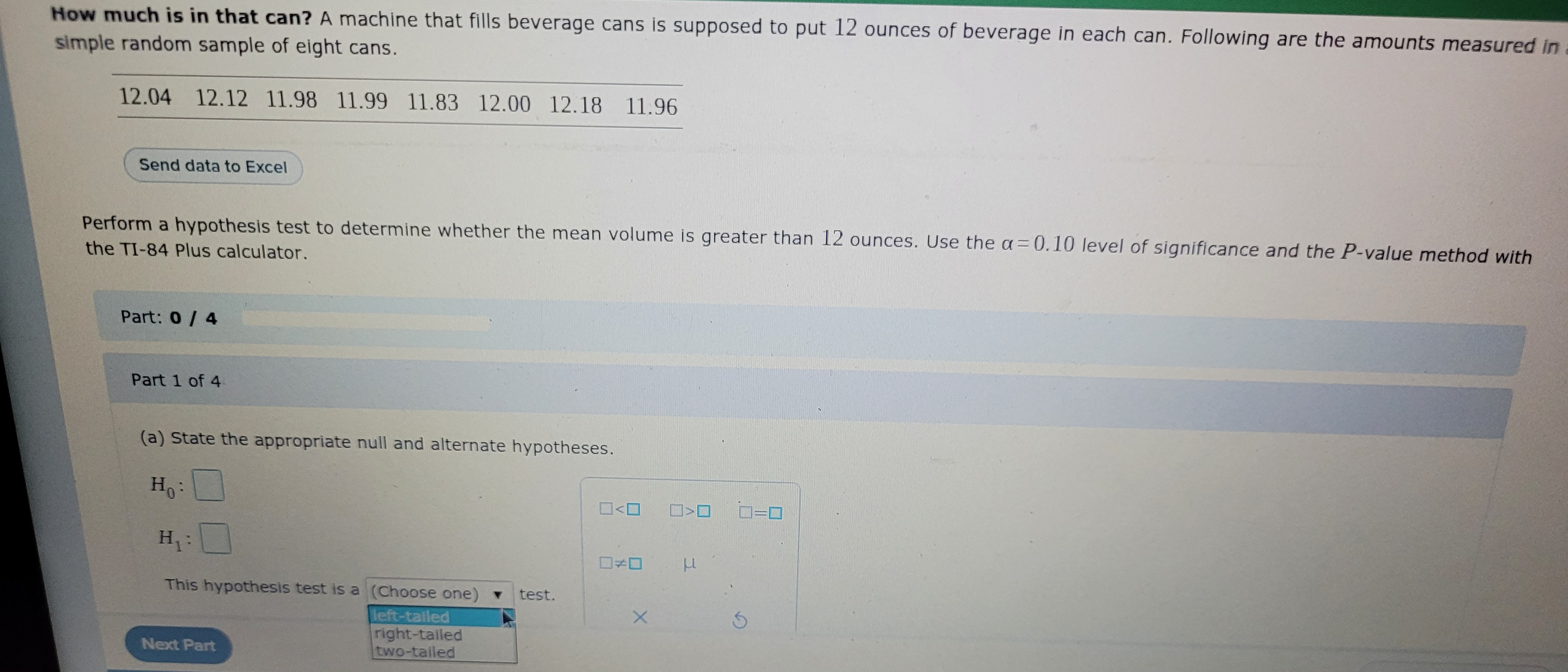 Solved Perform a hypothesis test to determine whether the | Chegg.com
