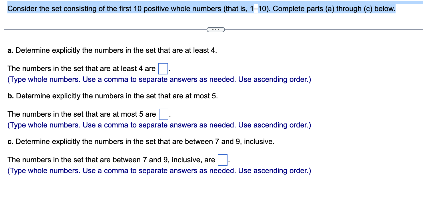 Solved Consider the set consisting of the first 10 positive | Chegg.com