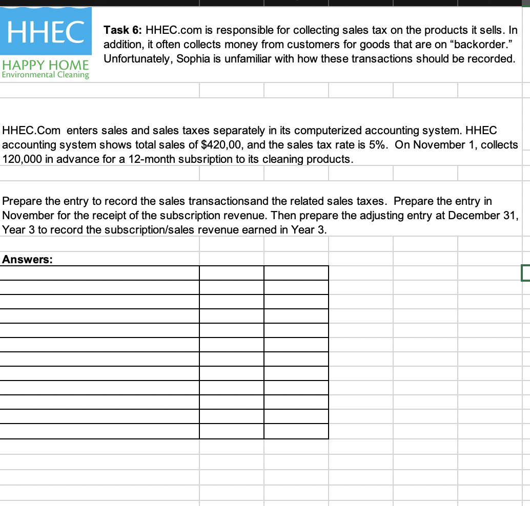 Solved is responsible for collecting sales tax on
