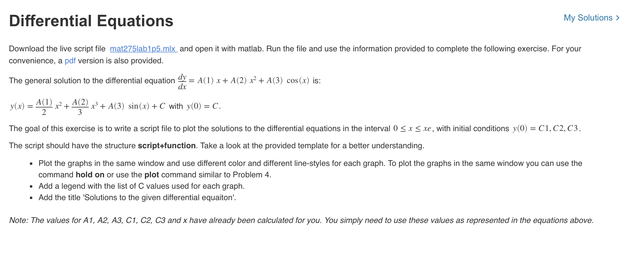 Anonymous Functions My Solutions Download The Live Chegg Com