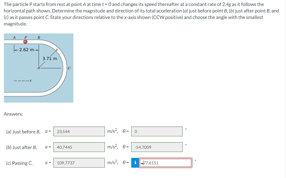 Solved The Particle P Starts From Rest At Point A At Time T | Chegg.com