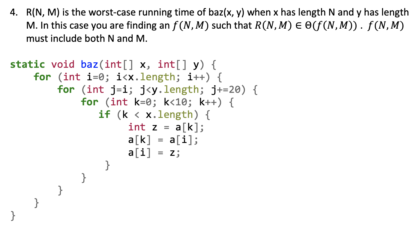 Solved For each problem, please provide i. Describe the | Chegg.com