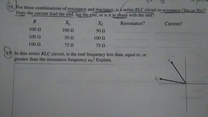 Solved se combinations of resistance and reactance. is a | Chegg.com