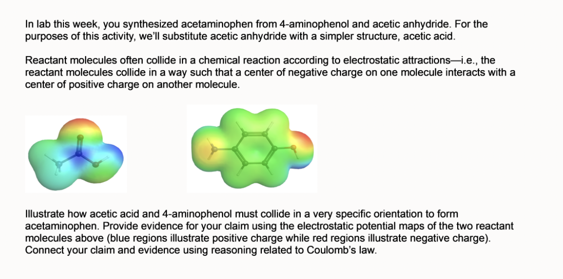 Solved In Lab This Week, You Synthesized Acetaminophen From | Chegg.com