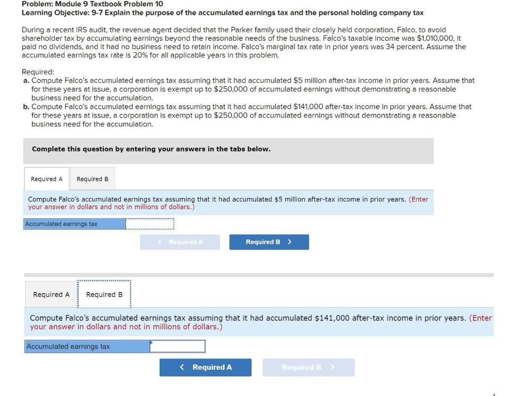Solved Problem: Module 9 Textbook Problem 10 Learning | Chegg.com
