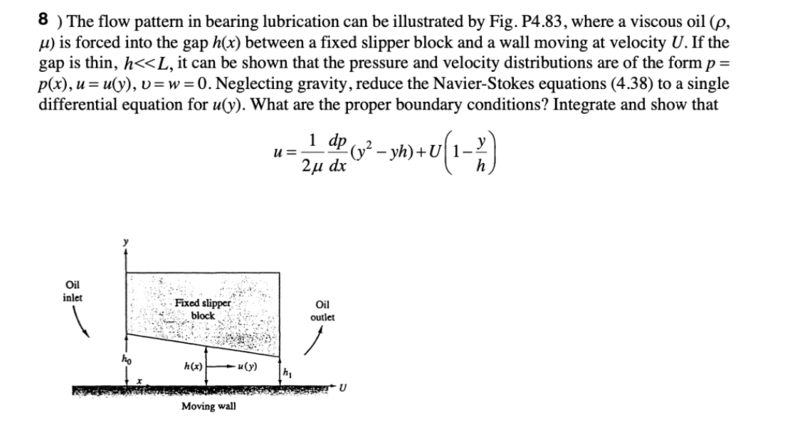 Solved Please refer the question 8 of HW 5: "The flow | Chegg.com