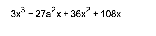 x 3 18x 2 108x 216 27